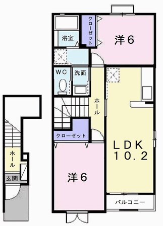 ミルト　田中元の物件間取画像